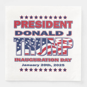 President Donald J Trump Inauguration 2025 Napkin