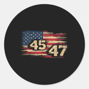 President Donald J Trump Inauguration Day 2025 Sav Classic Round Sticker