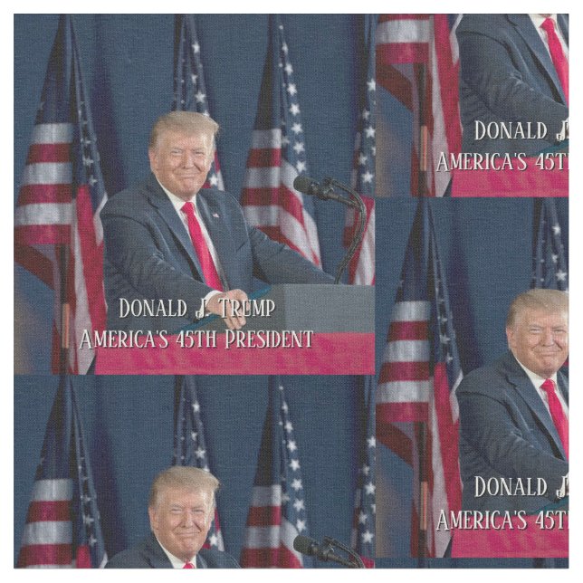 President Donald J. Trump Mt Rushmore Speech Fabric (Close Up)