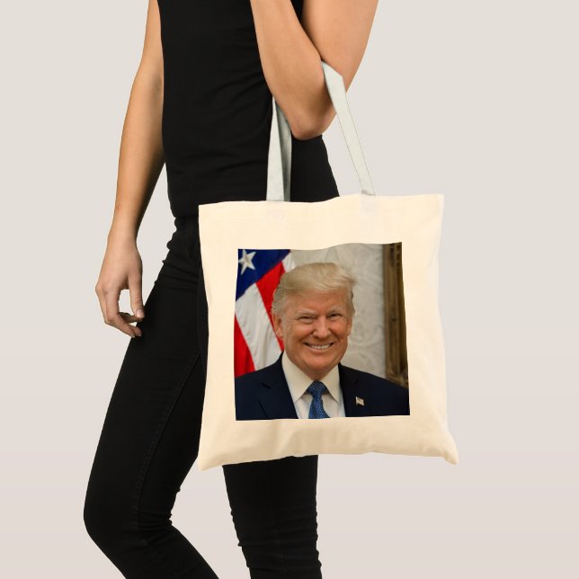 President Donald Trump 2017 Official Portrait Tote Bag (Front (Product))