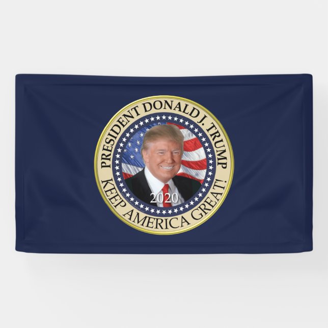 President Donald Trump 2020 Keep America Great Banner (Horizontal)
