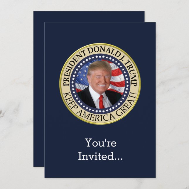 President Donald Trump 2020 Keep America Great Invitation (Front/Back)