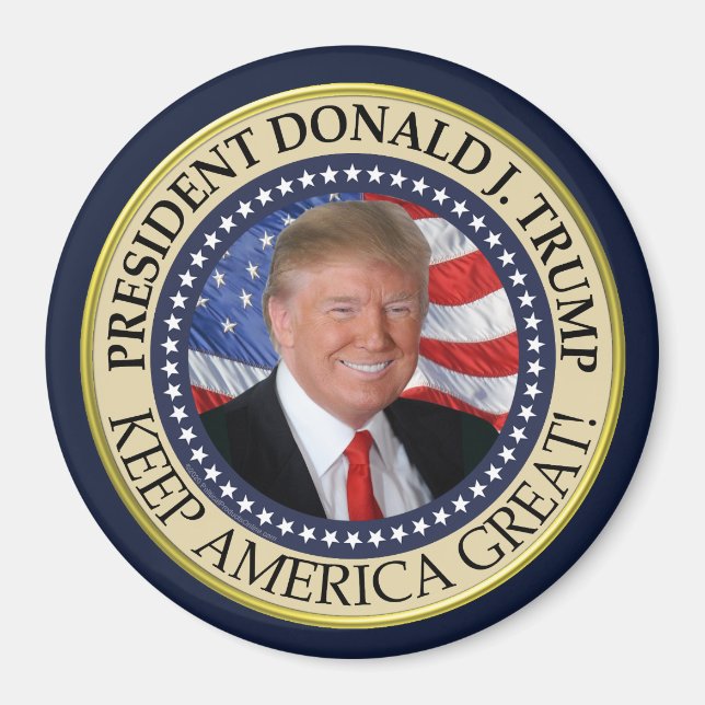 President Donald Trump 2020 Keep America Great Magnet (Front)