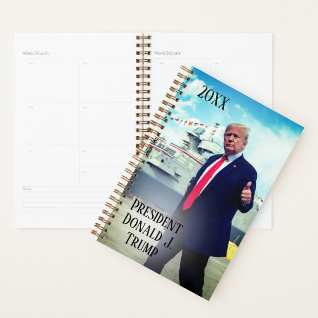 President Donald Trump 2020 Thumbs Up Naval Ship Planner (Display)