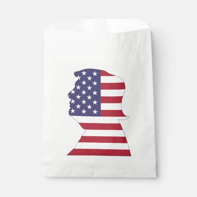 PRESIDENT DONALD TRUMP AMERICAN FLAG FAVOUR BAGS (Front)