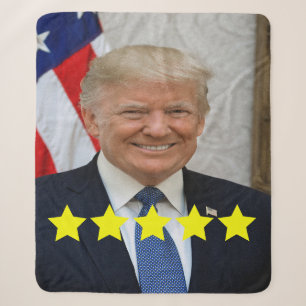 President Donald Trump Approval Rating Sherpa Blanket