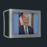 President Donald Trump Belt Buckle<br><div class="desc">Check out Classieladiee's design! Personalise your own merchandise on any of my Products simply by clicking on the Customise button to insert your own name or text to make a unique product. Try adding text using various fonts & view a preview of your design! Zazzle's easy to customise products have...</div>