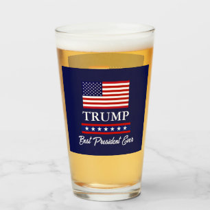 PRESIDENT DONALD TRUMP BEST PRESIDENT EVER GLASS