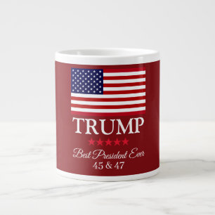 PRESIDENT DONALD TRUMP BEST PRESIDENT EVER LARGE COFFEE MUG