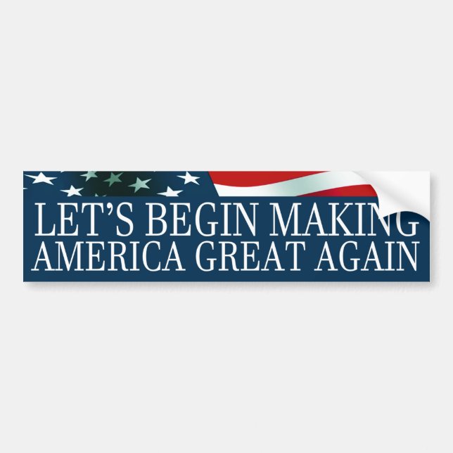 President Donald Trump Bumper Sticker (Front)