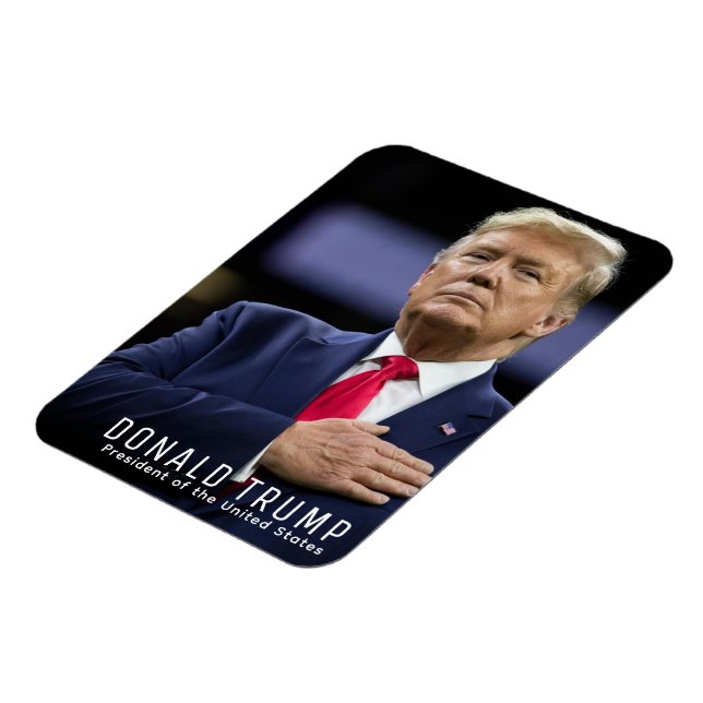 President Donald Trump Flexible Photo Magnet (Left Side)