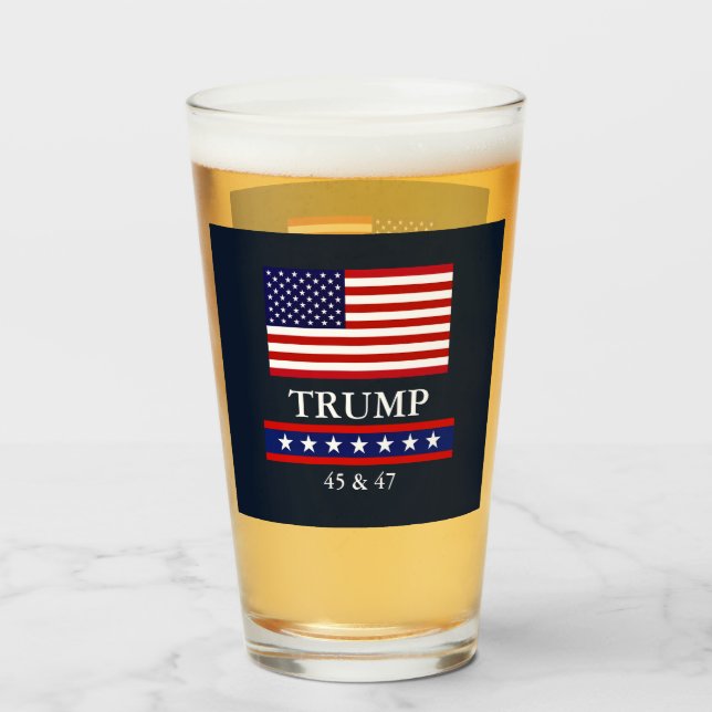 PRESIDENT DONALD TRUMP GLASS (Front Filled)