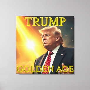 PRESIDENT DONALD TRUMP GOLDEN AGE CANVAS PRINT
