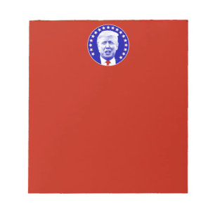 President Donald Trump in Blue Notepad