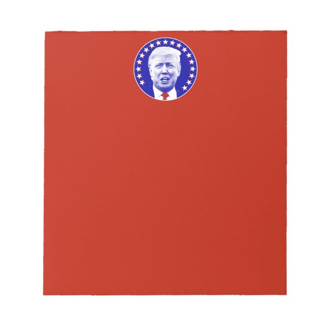 President Donald Trump in Blue Notepad (Front)