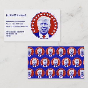 President Donald Trump in Red Business Card