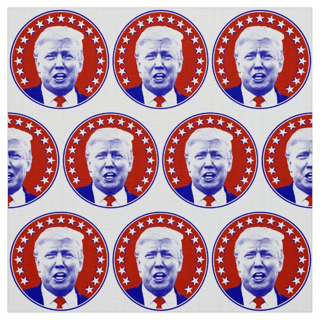 President Donald Trump in Red Fabric (Swatch)
