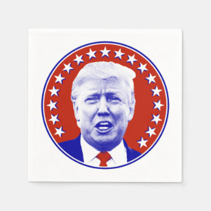 President Donald Trump in Red  Napkin