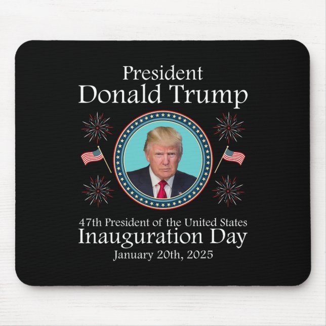 President Donald Trump Inauguration 2025 Memorabil Mouse Mat (Front)