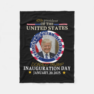 President Donald Trump Inauguration Day 2025 1  Fleece Blanket