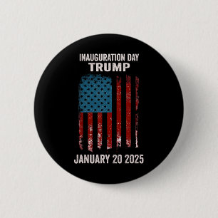 President Donald Trump Inauguration Day 2025 2  6 Cm Round Badge
