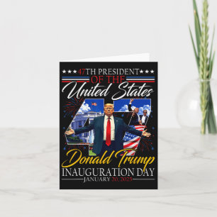 President Donald Trump Inauguration Day 2025 47th Card