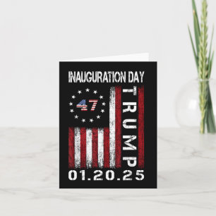 President Donald Trump Inauguration Day 2025 Memor Card
