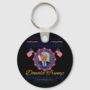 President Donald Trump Inauguration Day 2025 Memor Key Ring