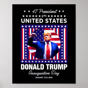 President Donald Trump Inauguration Day 2025 Memor Poster