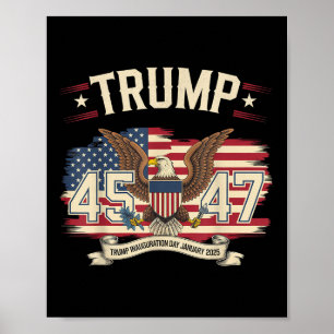 President Donald Trump Inauguration Day 2025 Poster