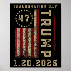 President Donald Trump Inauguration Day 2025 Poster
