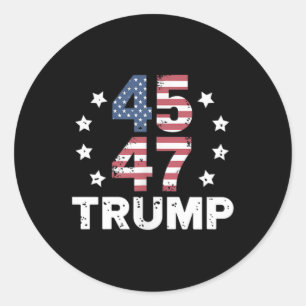 President Donald Trump Inauguration Day 2025 Us Classic Round Sticker