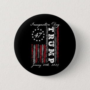 President Donald Trump Inauguration Day 2025 Us Fl 6 Cm Round Badge