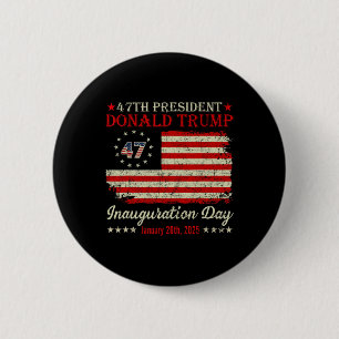President Donald Trump Inauguration Day 2025 Vinta 6 Cm Round Badge
