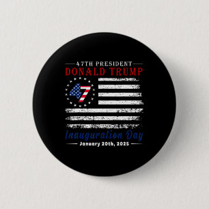 President Donald Trump Inauguration Day 2025 Vinta 6 Cm Round Badge