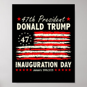 President Donald Trump Inauguration Day 2025 Vinta Poster