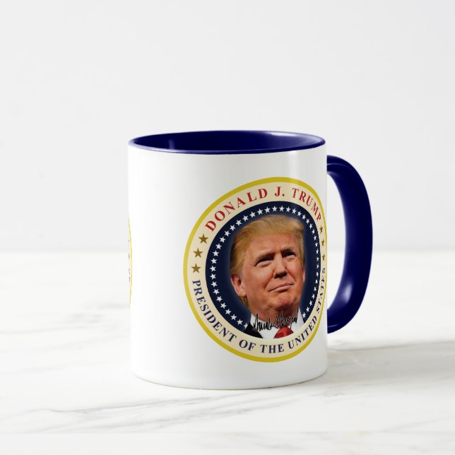 President Donald Trump Inauguration Day Souvenir Mug (Front Right)