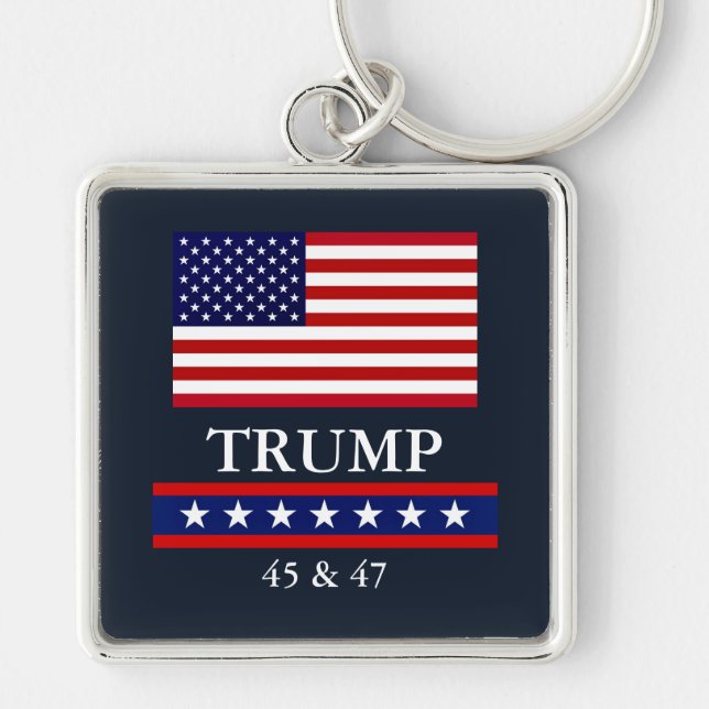 PRESIDENT DONALD TRUMP LARGE KEYCHAIN (Front)