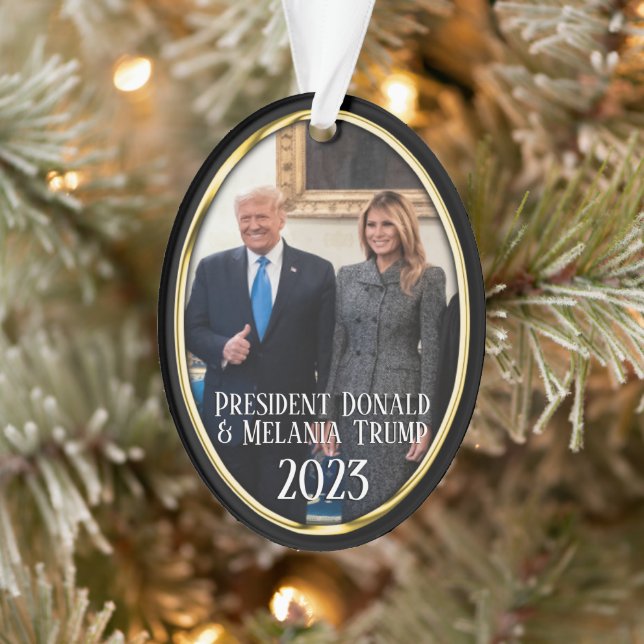 President Donald Trump & Melania 2023 Ornament (Tree)