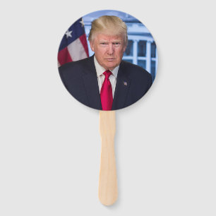 PRESIDENT DONALD TRUMP & MELANIA HAND FAN