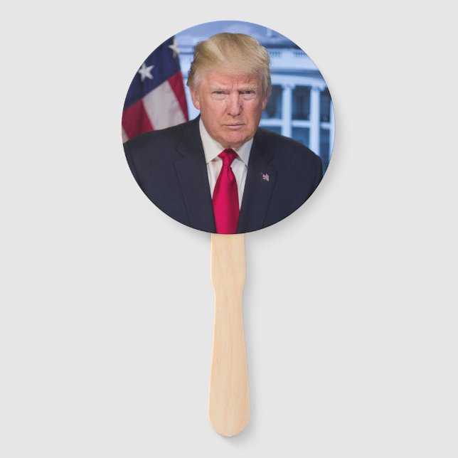 PRESIDENT DONALD TRUMP & MELANIA HAND FAN (Front)