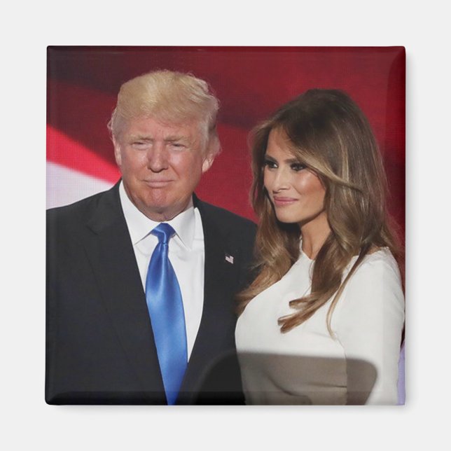 PRESIDENT DONALD TRUMP & MELANIA- MAGNET (Front)