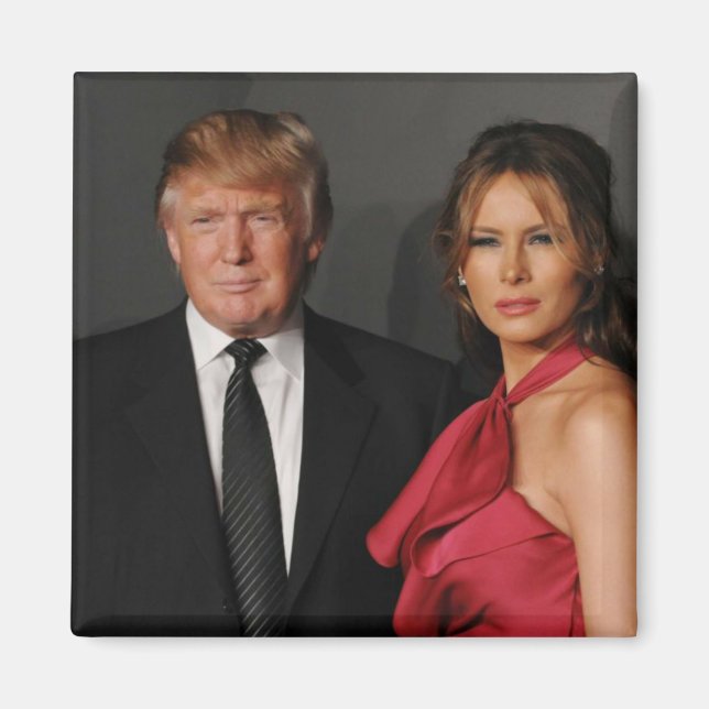 PRESIDENT DONALD TRUMP & MELANIA- MAGNET (Front)