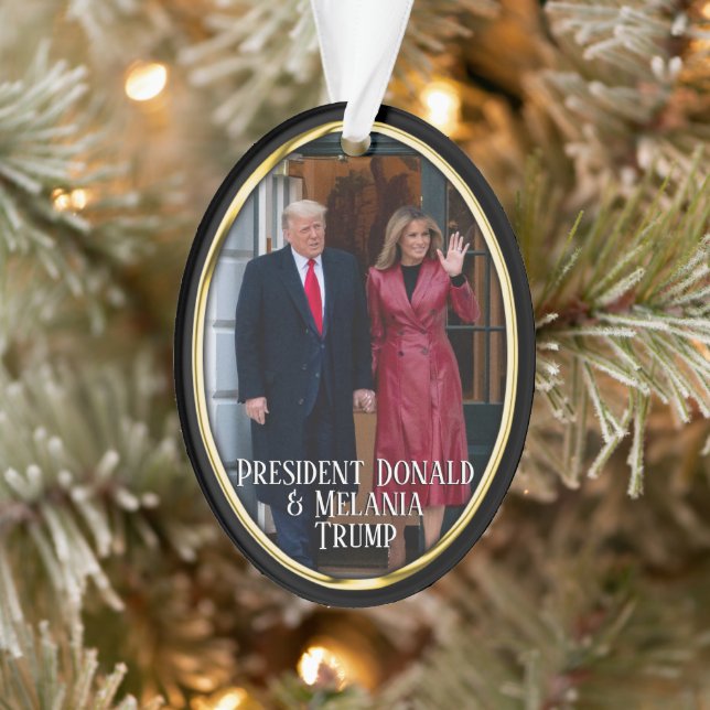 President Donald Trump & Melania Ornament (Tree)