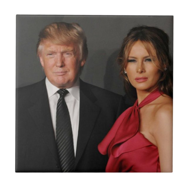 PRESIDENT DONALD TRUMP & MELANIA TILE (Front)