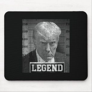President Donald Trump Mugshot 2024 Not Guilty Mouse Mat