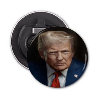 President Donald Trump Official Portrait Bottle Opener