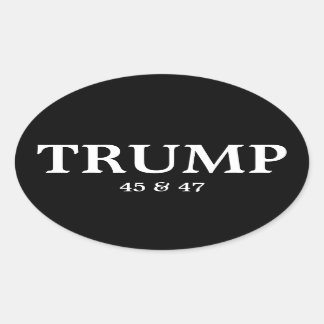 PRESIDENT DONALD TRUMP OVAL BUMPER STICKER
