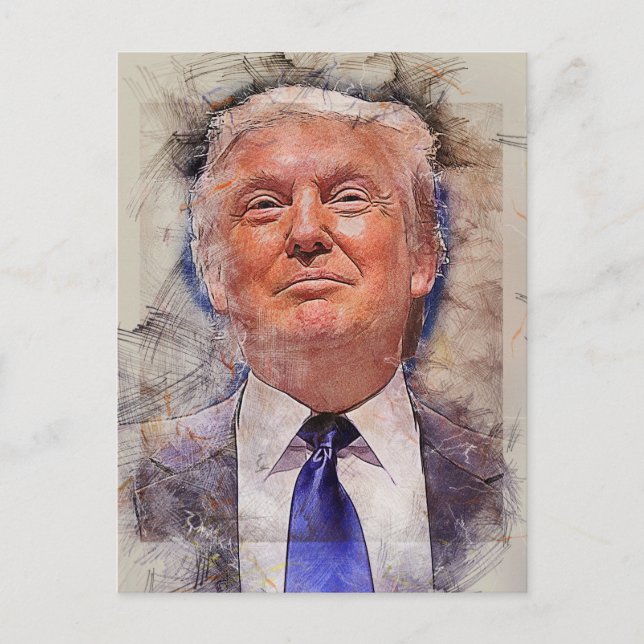 President Donald Trump Postcard (Front)
