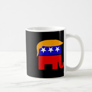President Donald Trump Republican Elephant Hair Coffee Mug